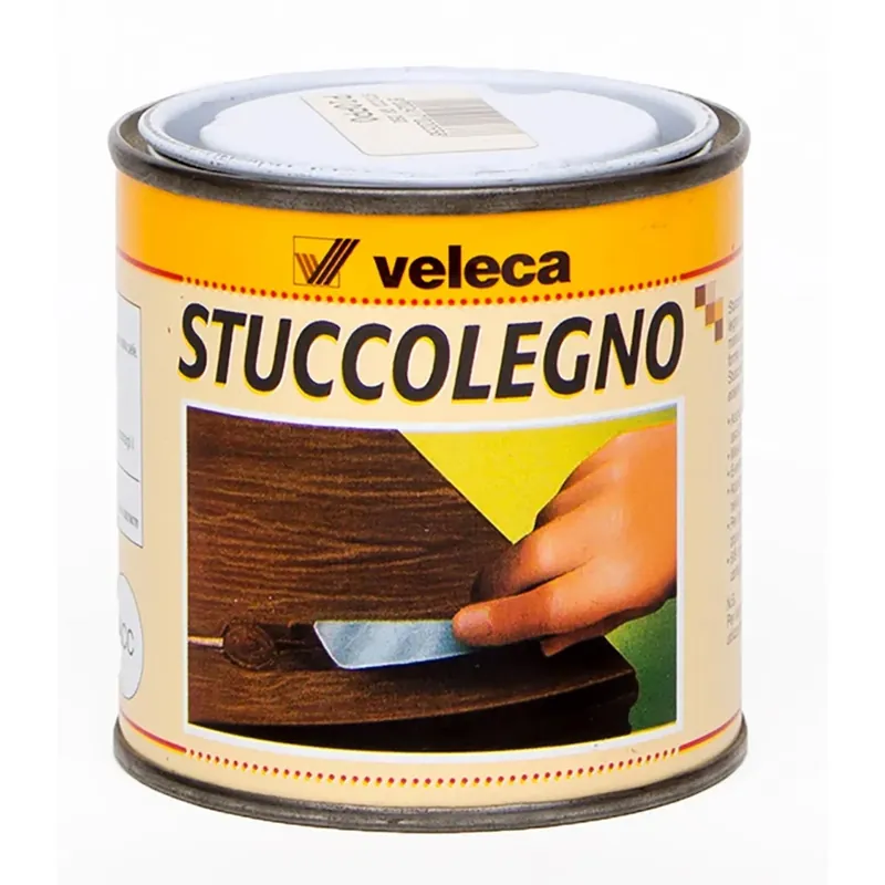 Gecertificeerd Stucco in pasta per legno Veleca noce chiaro 0,25 l
