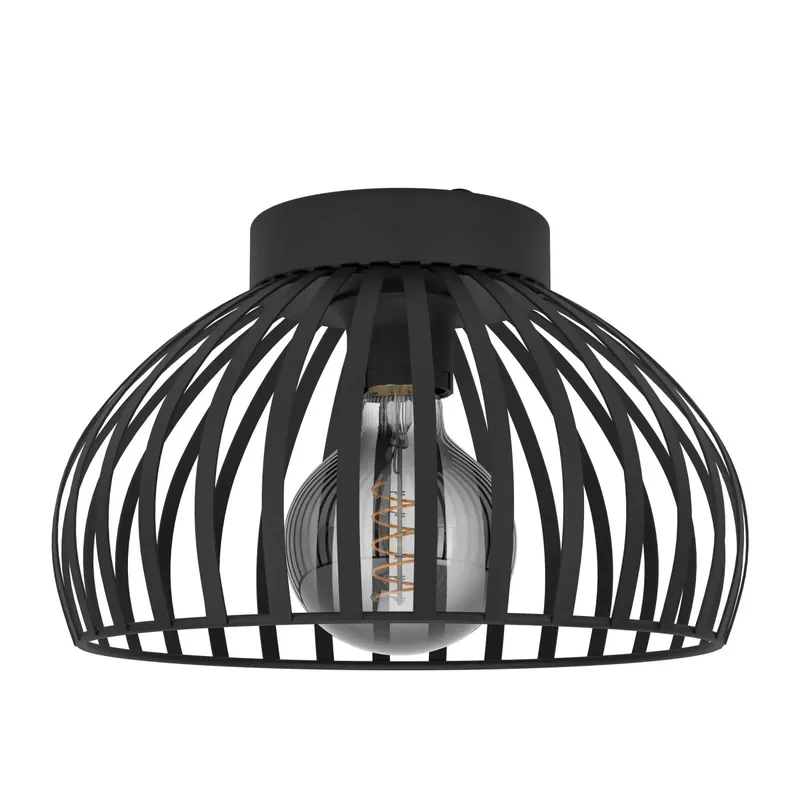 Plafoniera Eglo Mogano 3 Ø28xH18 cm acciaio nero Aanbieding