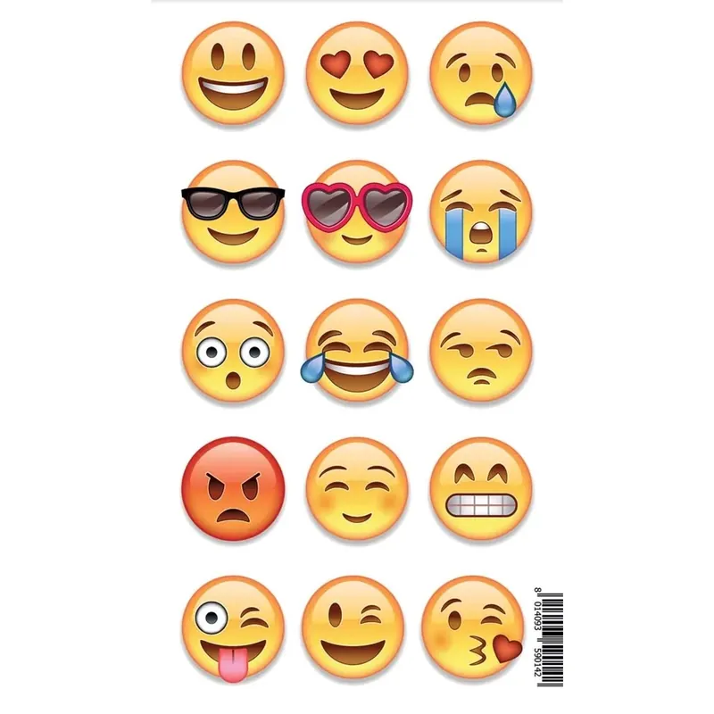 Sticker autoadesivo 1FG 15x31 cm Emoji Tijdelijk Beschikbaar
