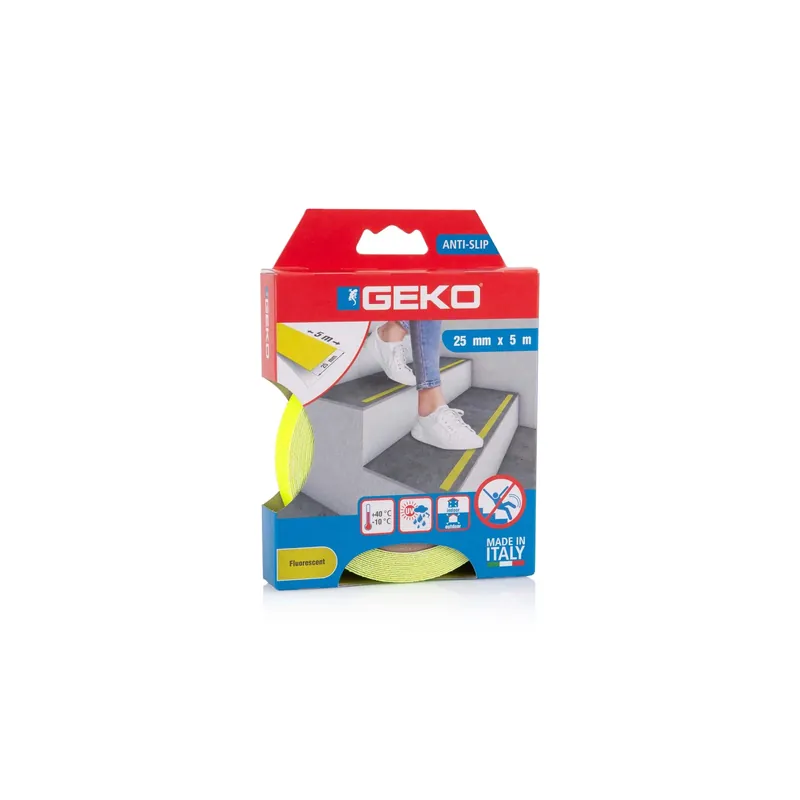 Nastro adesivo antiscivolo 25 mm x 5 m fluorescente Aanbieding