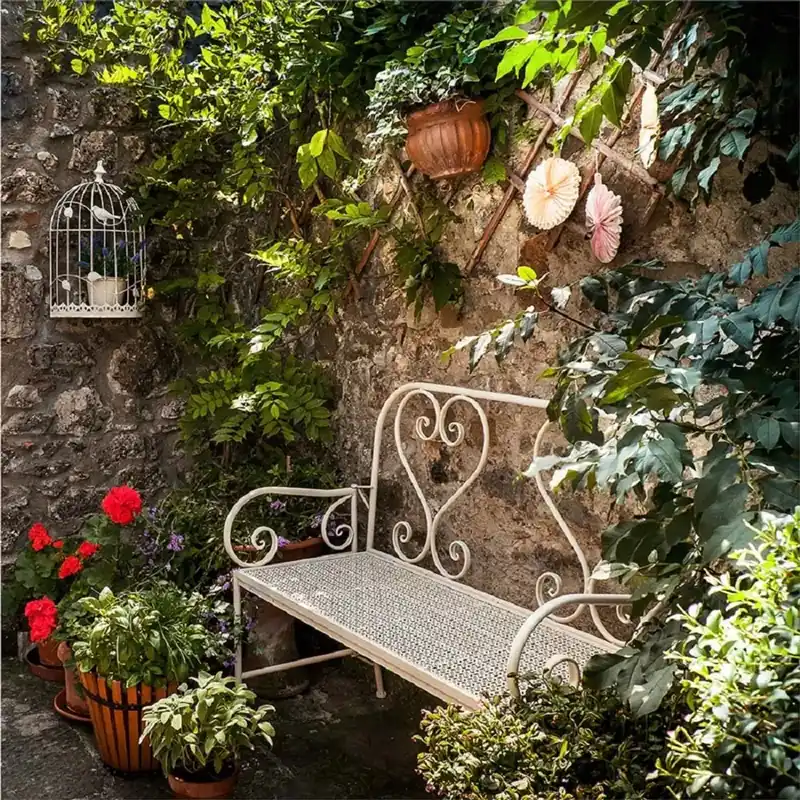 Quadro in vetro soggetto panchina 20 x 20 cm Lage Kosten