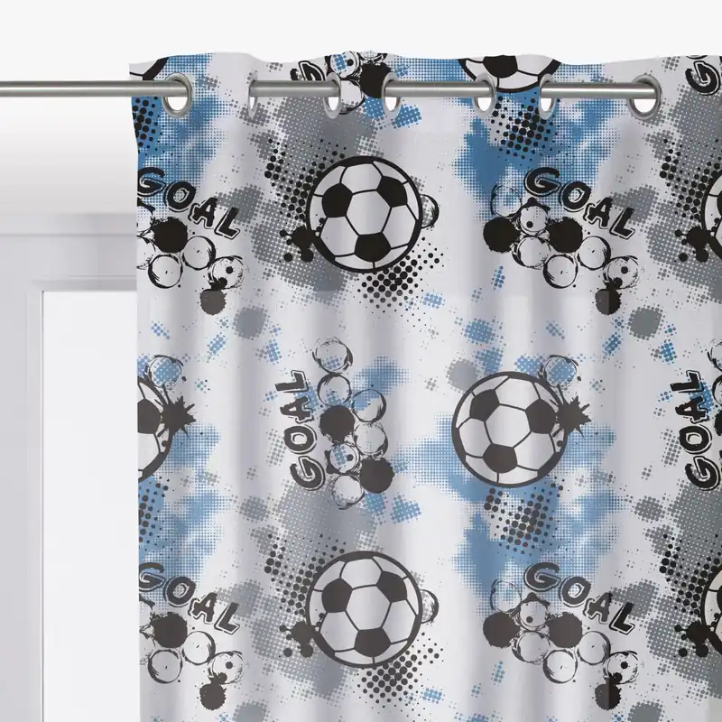 Tenda arredo Football L 140 x H 290 cm nero e blu Exclusieve Aanbieding