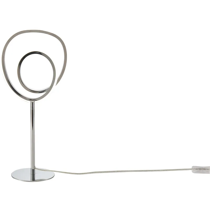 Lampada da appoggio LED in alluminio Renè 12 W 4500 K cromo Betrouwbaar
