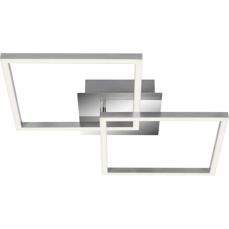 Voordeelprijs Plafoniera LED Frames 2300 lm bianco caldo 62x37 cm cromato