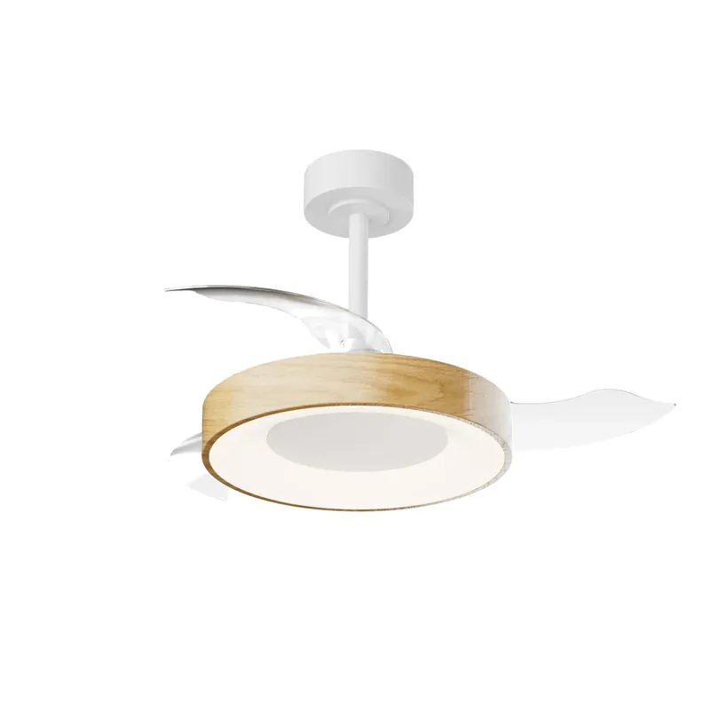 Plafoniera LED Niseko Fan S 45W dimm 5000 lm con ventilatore 25W bianco beige Aanbieding