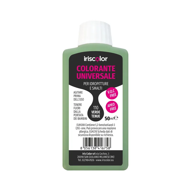 Colorante universale verde tenue 50 ml Op = Op