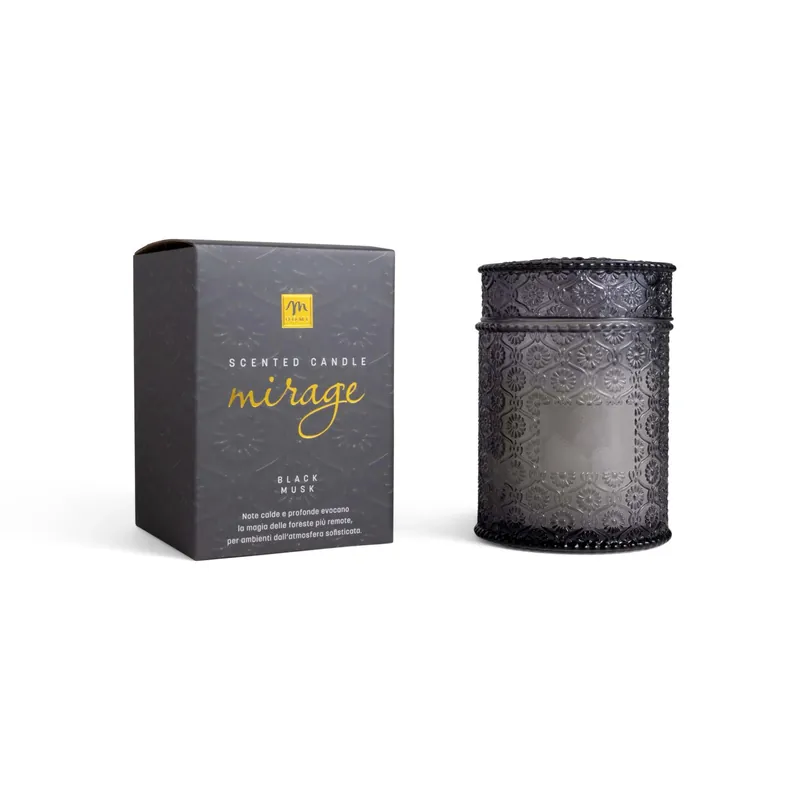 Aanbieding Candela decorativa profumata cofanetto di vetro 10x15 cm vaniglia/ciocc