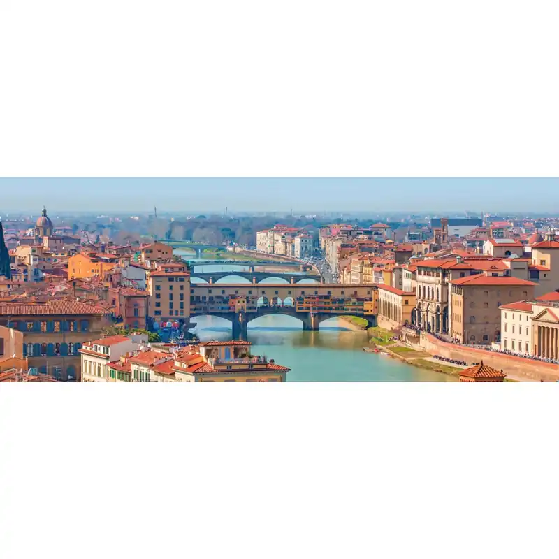 Flitsaanbieding Stampa su tela Ponte Vecchio sull`Arno 40x120 cm