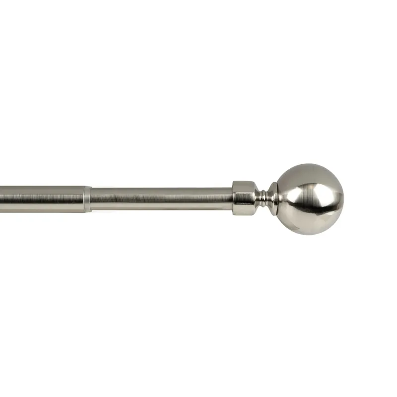 Bastone per tende Kit Sfera 120/210 x Ø 1,9/1,6 cm cromo satinato Shop Nu