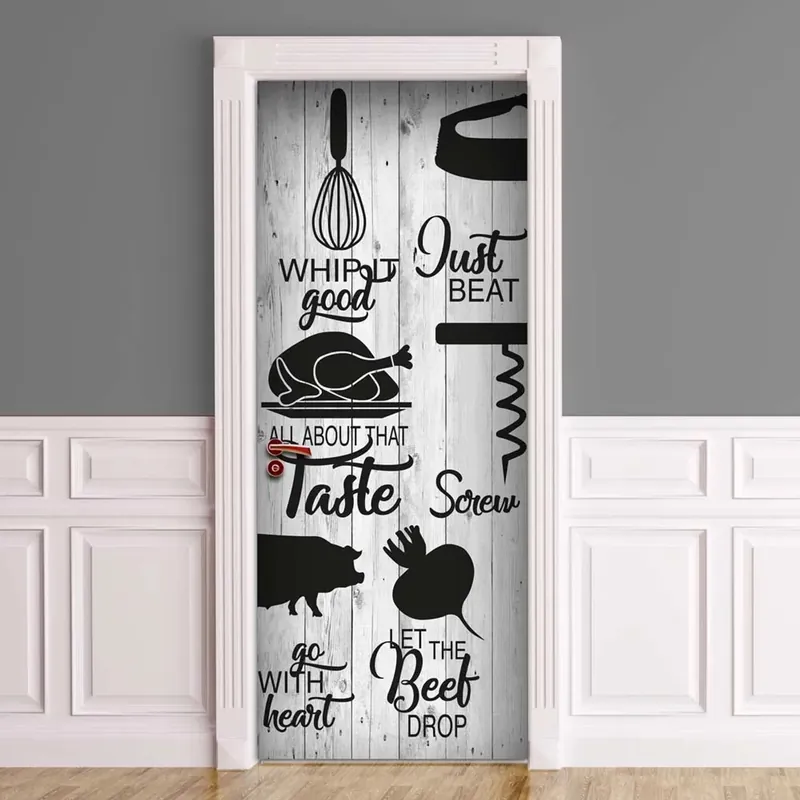 Decorazione Autoadesiva per porta Food 210x83 cm Must-Have