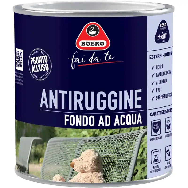 antiruggine Fondo ad acqua 0,5 lt Boero Favoriet