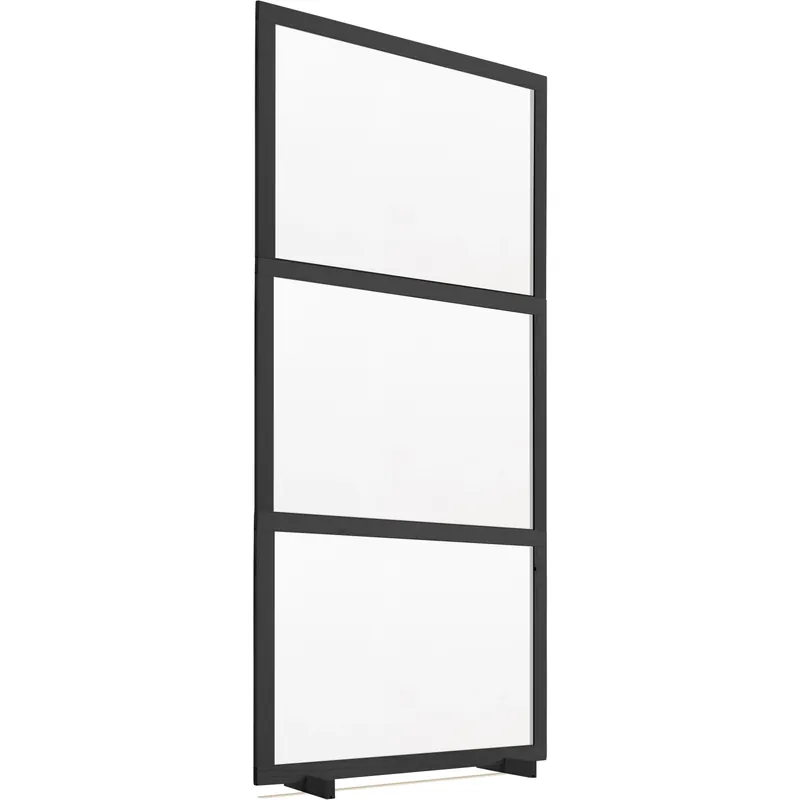 Finale Uitverkoop Separatore in legno parafiato 100 cm x 190 cm tinto nero