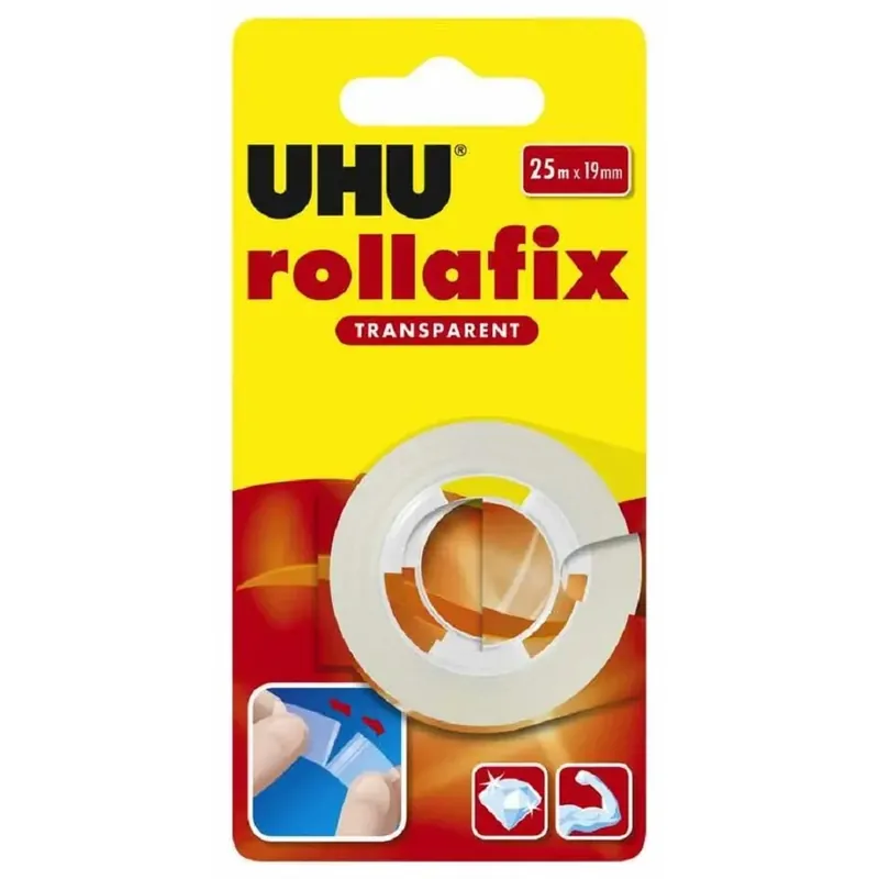 Weekendaanbieding Nastro adesivo UHU Rollafix 25 m trasparente