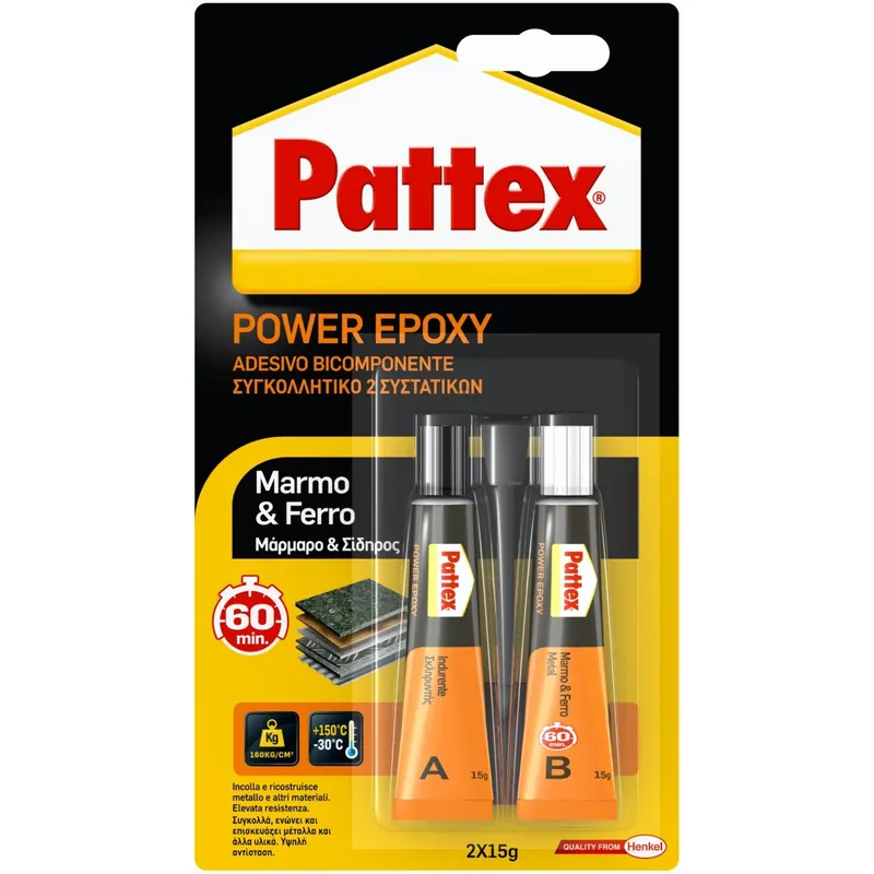 Colla bicomponente Pattex Marmo e Ferro 30 g Nieuw