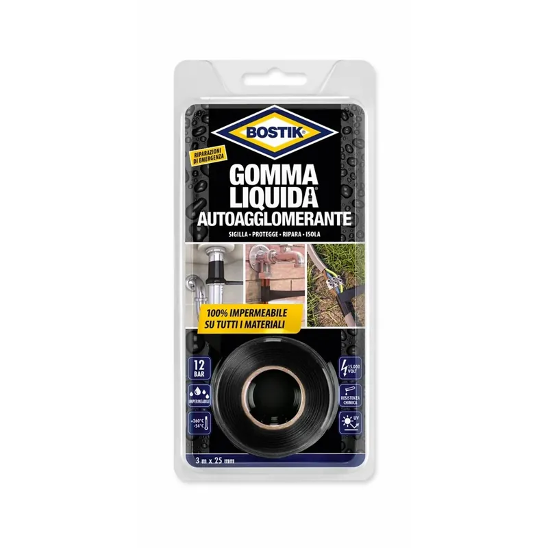 Dagaanbieding Gomma liquida Bostik autoagglomerante 3 m x 25 mm