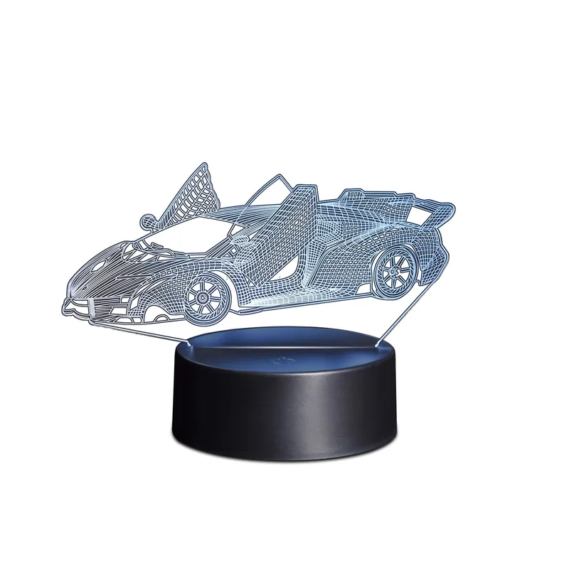 Veilige Betaling Lampada LED Macchina multicolore in plexyglass