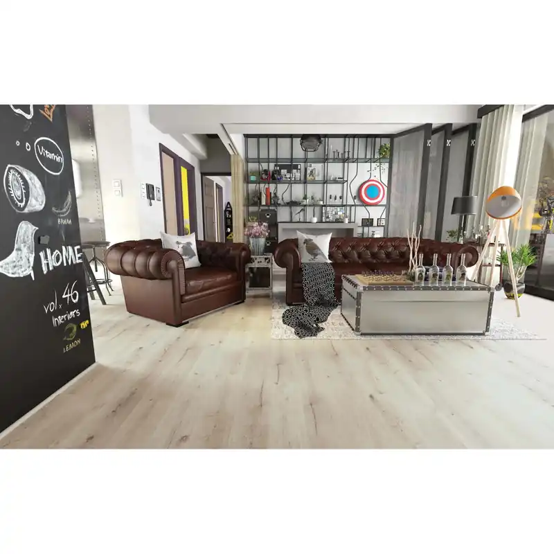 Pavimento SPC Light New Nimes rovere grigio Sp. 4,5 mm 123x19 cm Tijdelijk Beschikbaar