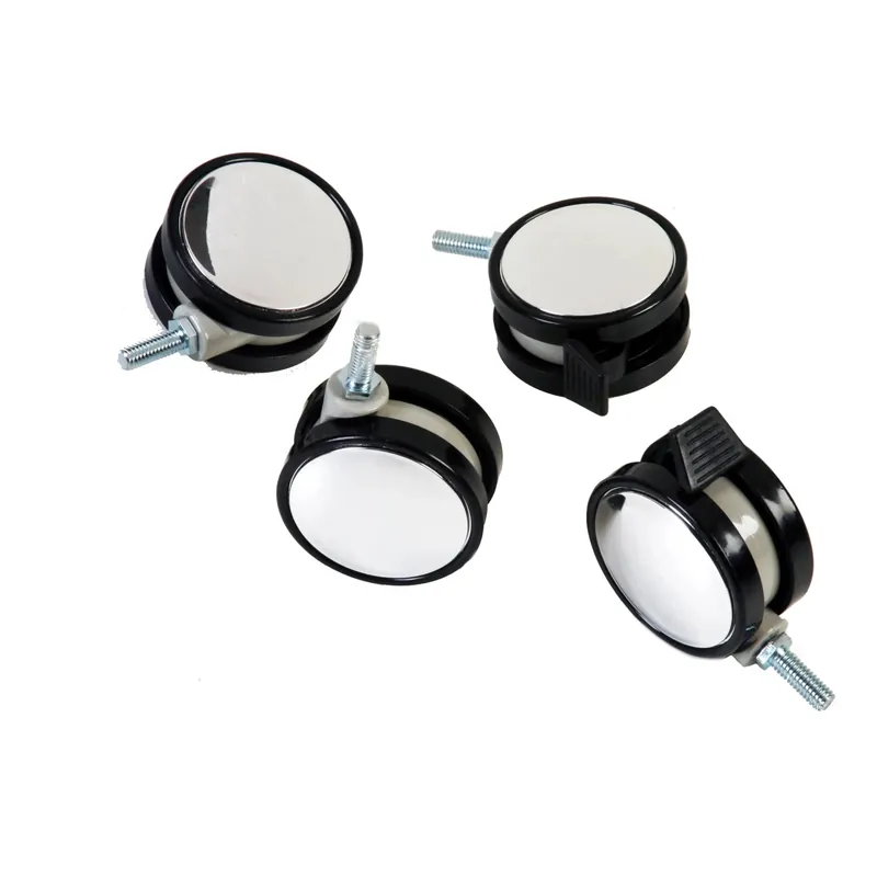 Ruote cromate in plastica Ø 7,5 cm 4 pz Nu Kopen
