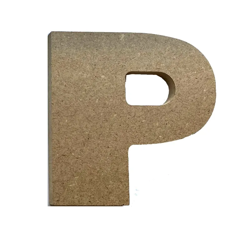 Rechtstreeks Van De Fabrikant Lettera P h12 cm in MDF