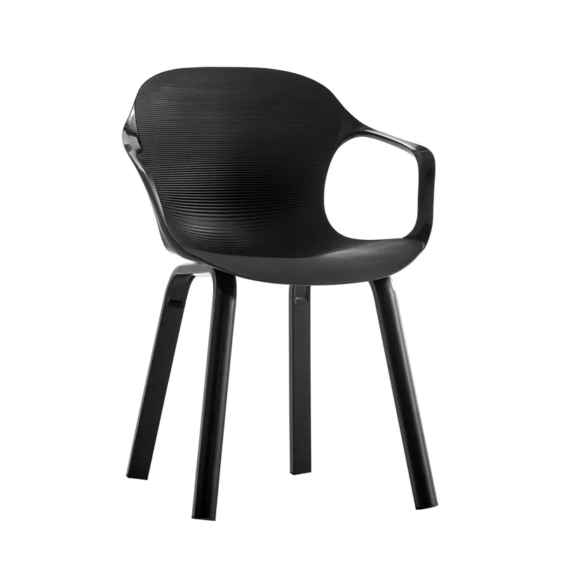 Alleen Vandaag Sedia in polipropilene e metallo 50x59 H 78 cm nero