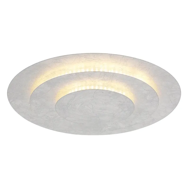 Betaalbaar Plafoniera LED Heda 1500 lm bianco caldo Ø 35 cm argento