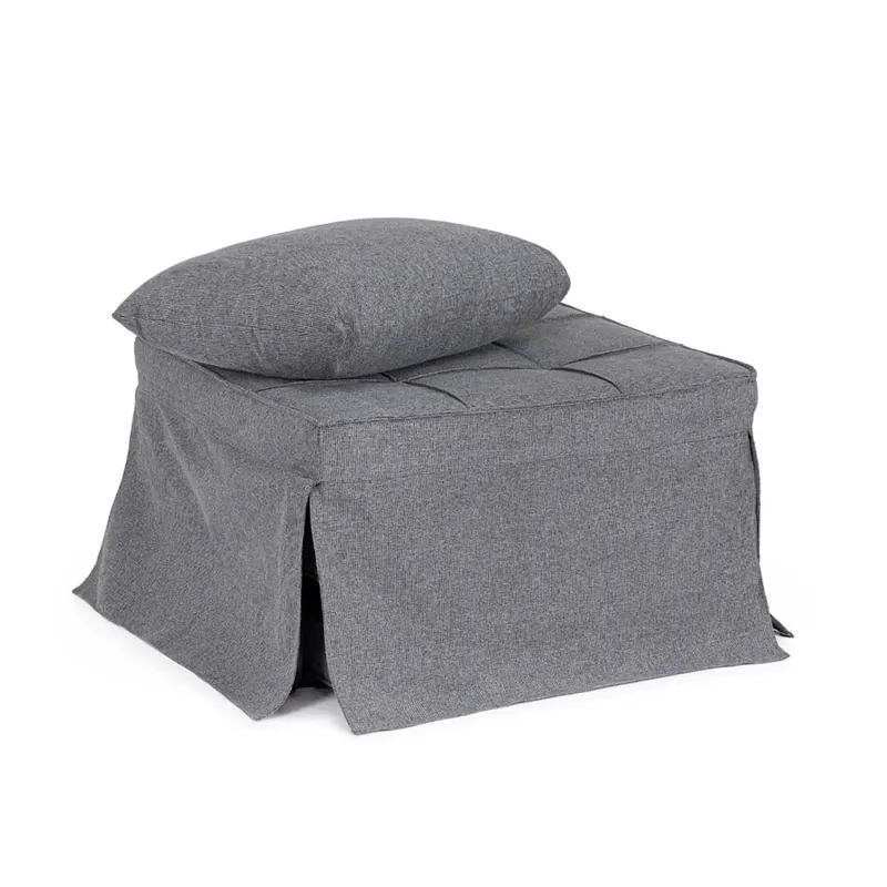 Pouff letto 1p Barney grigio scuro Speciale Aanbieding