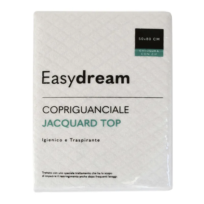Copriguanciale Jacquard bianco Premium