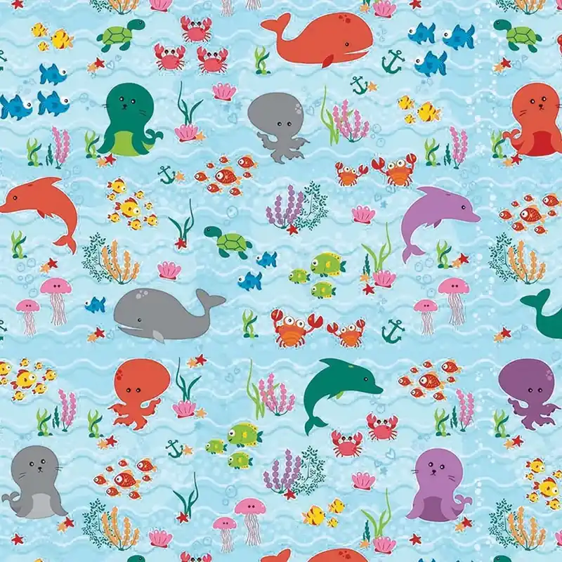 Finale Uitverkoop Plastica adesiva decorativa in rotolo sealife 45 cm x 2 m