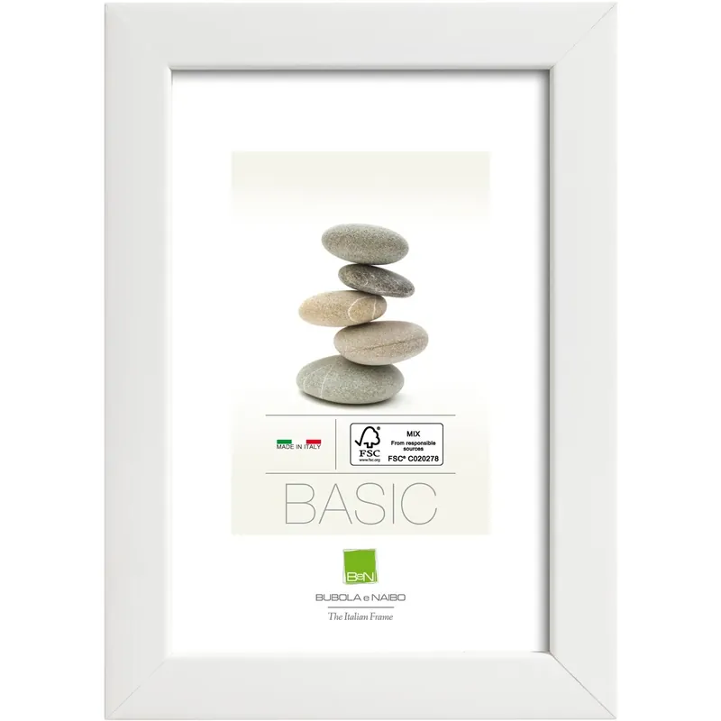 Uitverkoop Cornice legno Brooke bianca 21 x 29,7 cm