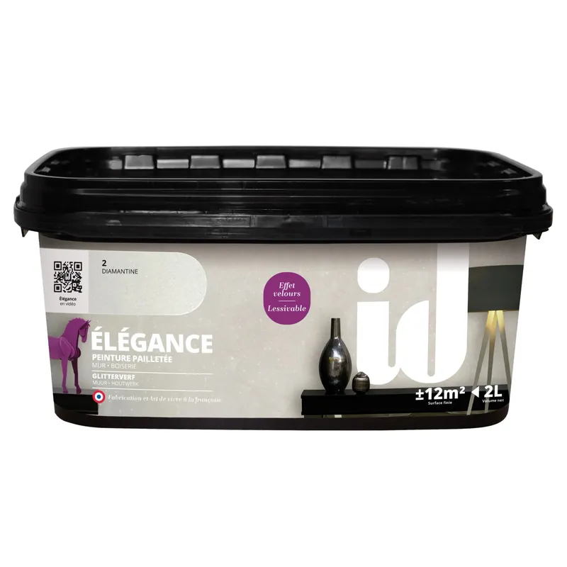 Goedkoop Pittura decorativa effetto paillette Diamantine 2L