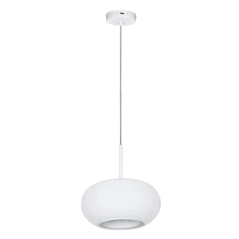 Betrouwbaar Sospensione LED Silvia 620 lm CCT Ø 22 cm bianco