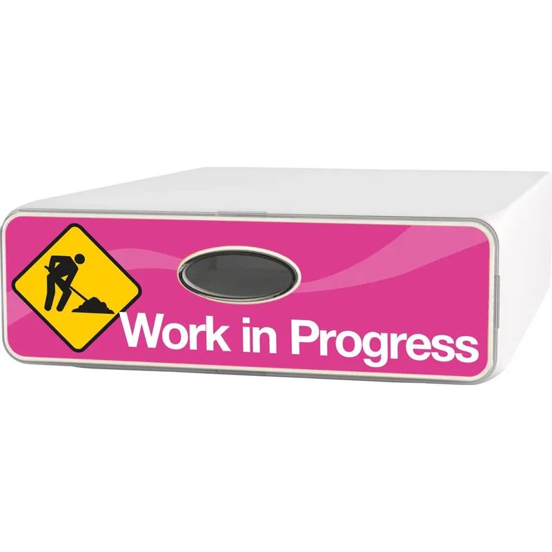 Lage Prijs Cassetto in plastica Qbox Deco slim Office 28x9x40 cm