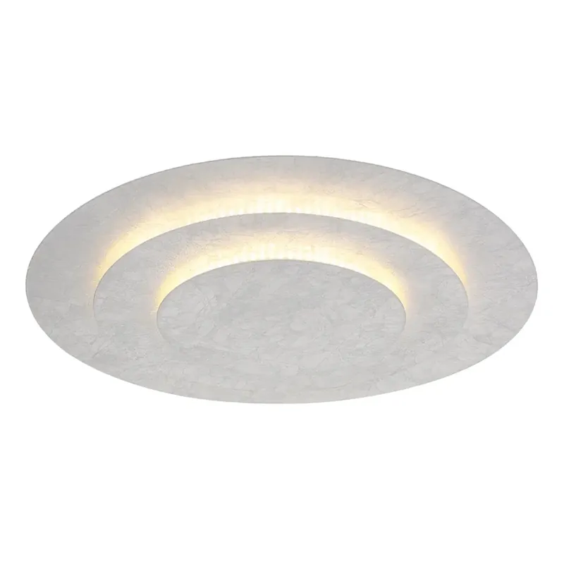Plafoniera LED Heda 2400 lm bianco caldo Ø 49 cm argento Koop Online
