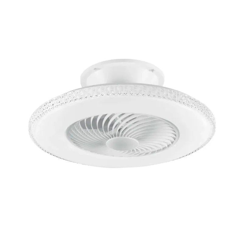 Plafoniera LED ventilatore wi-fi con telecomando Borea bianco 40 W 4450 lm Weekendaanbieding
