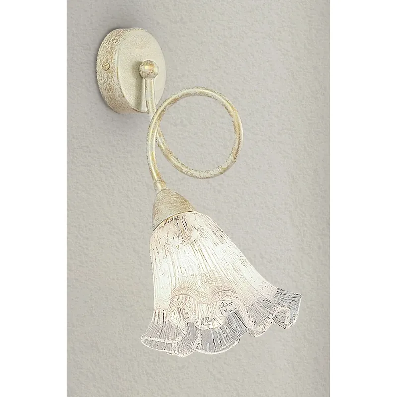 Speciale Aanbieding Applique LED da parete Silea bianco avorio E14 da 6 W D. 32x16x23 cm
