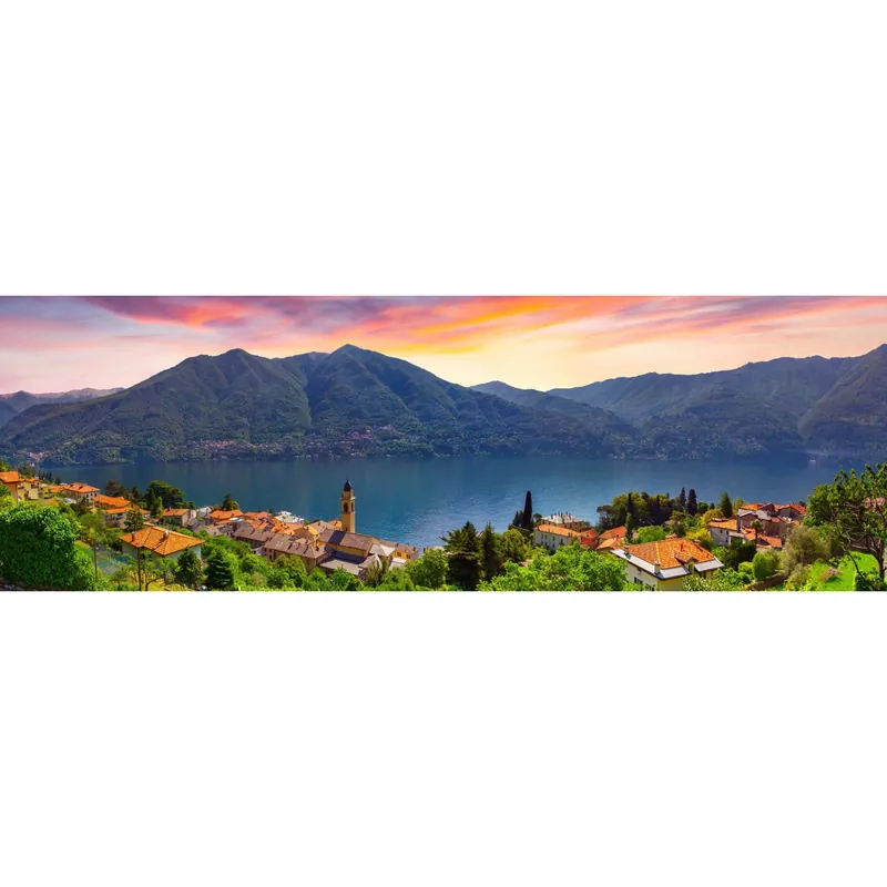 Favoriet Canvas stampato su tela paesaggio di Cerate Sala Urio 40x120 cm