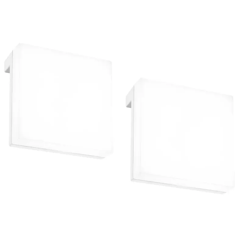 Applique LED Aniani 660 lm bianco neutro 80x80x35 cm bianco 2 pz Alleen Vandaag
