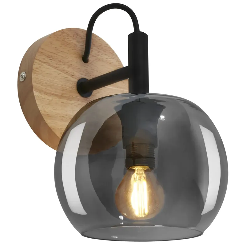 Applique Kyro 19x16 cm smoke Hoge Kwaliteit