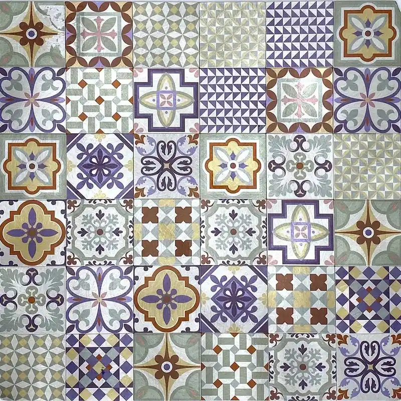 Piastrella adesiva mosaico Enna 4 pz 300x300x40 mm Alleen Vandaag
