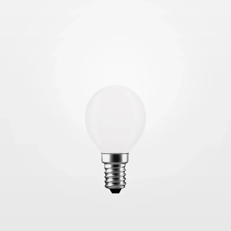 Gereduceerde Prijs Lampadina LED filamento mini sfera milky E14 4W 480 lumens