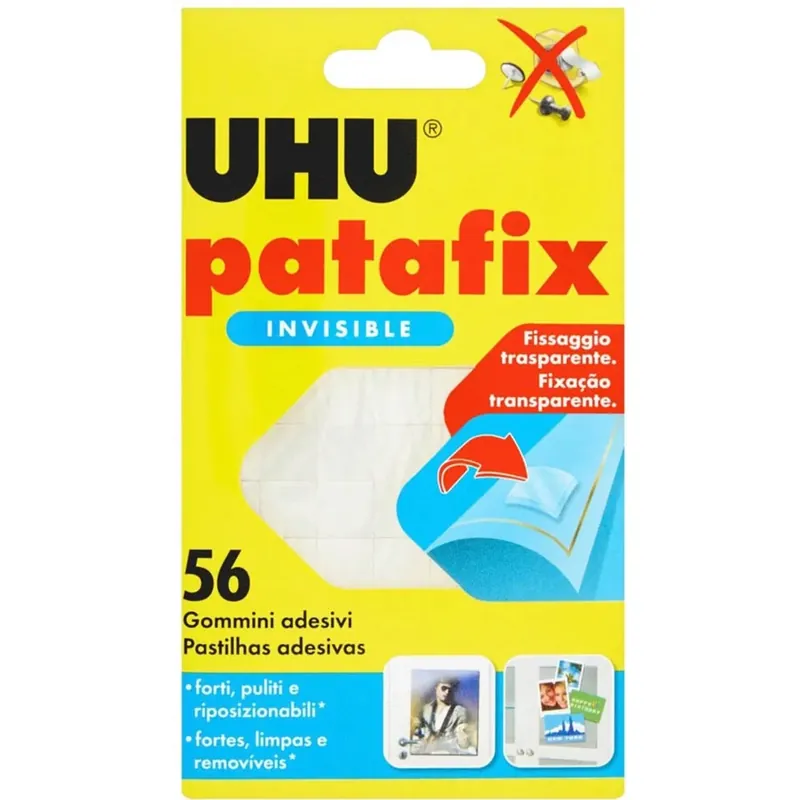 Meest Verkocht Colla UHU Patafix Invisible 56 pz