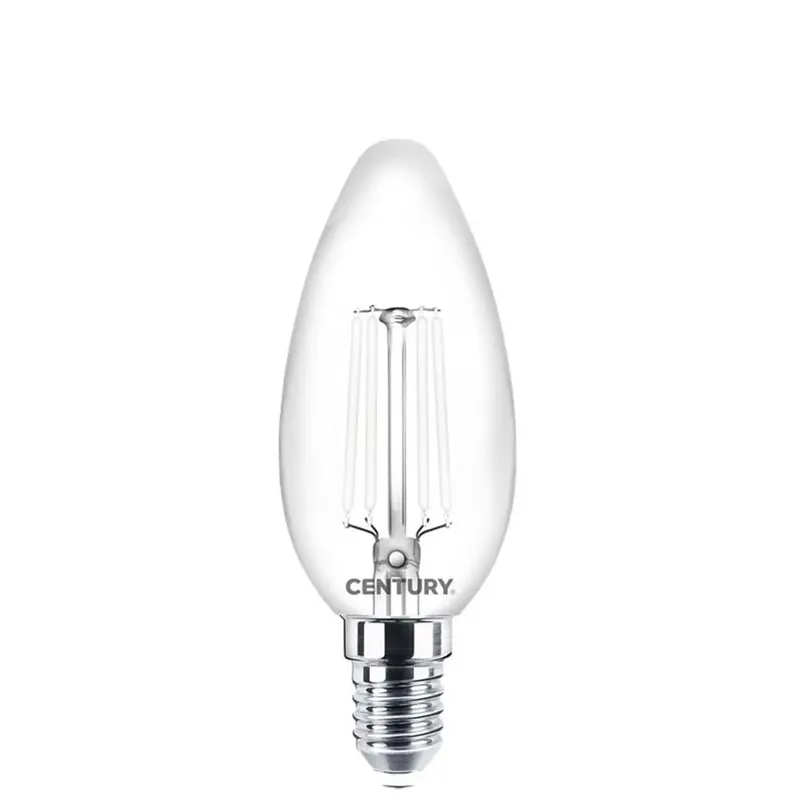 Lampadina LED E14 forma a candela 470lm trasparente Exclusieve Aanbieding