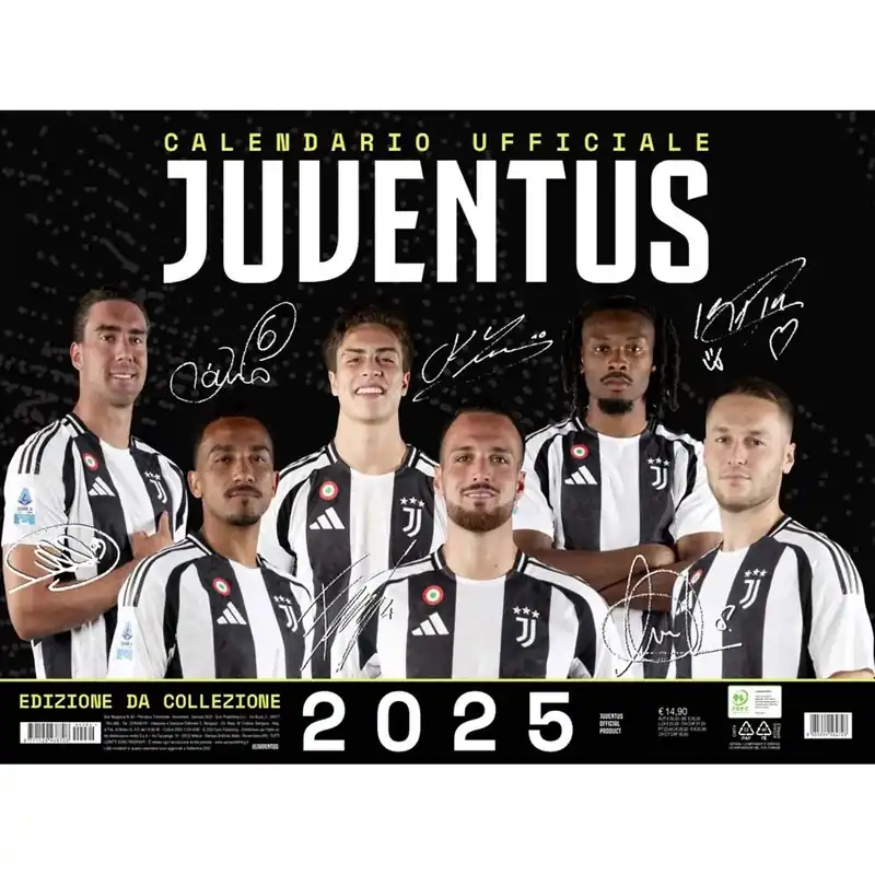 Calendario Ufficiale 2025 Juventus autografato Koopje