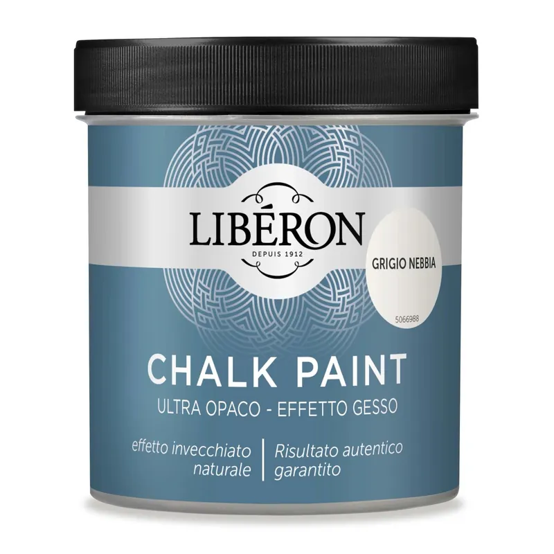 Pittura a gesso Grigio nebbia 0,5 l Meest Verkocht