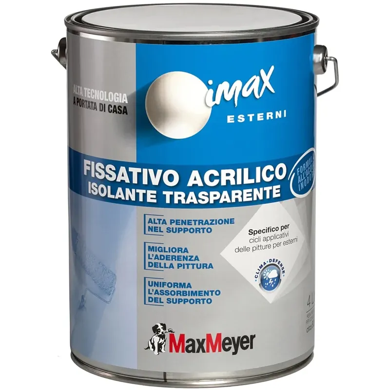 MaxMeyer fissativo acrilico isolante trasparente 4 l Premium