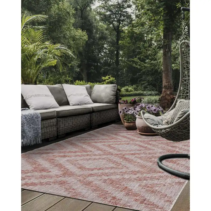 Tappeto per esterno Flatweave Ethno 2 terra 80x200 cm Hete Deal
