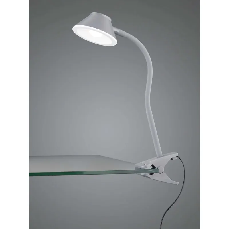 Lage Kosten Lampada a morsetto LED Berry 400lm 3,5W Bianco Caldo alluminio H 26 cm