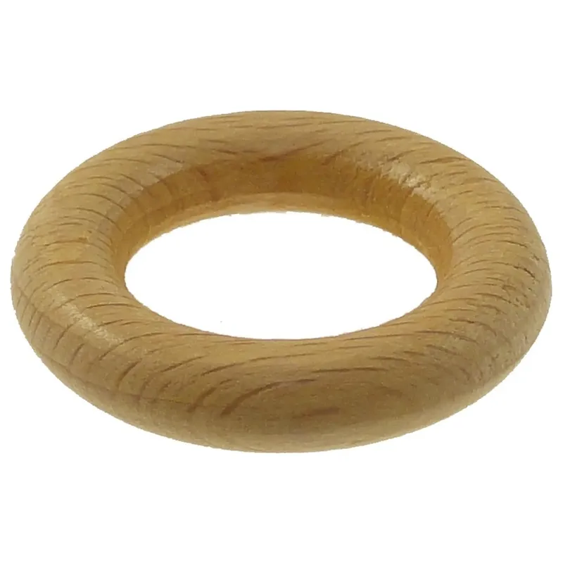 Flitsaanbieding Anello in legno per bastone tenda naturale Ø 35 mm 6 pz
