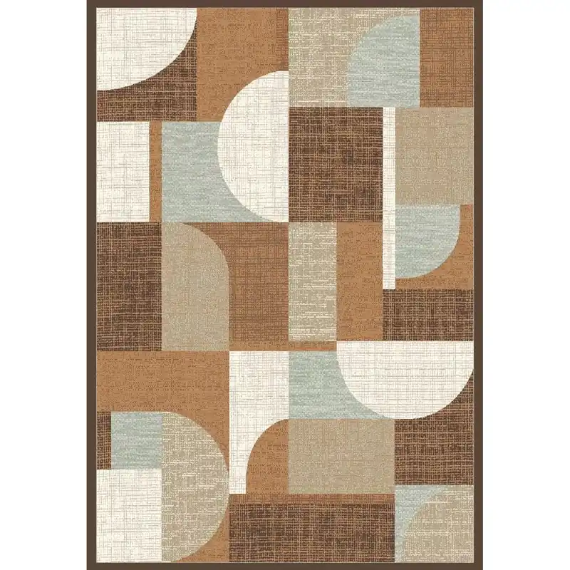 Betaalbaar Tappeto Alassio geometrico toni del marrone 160 x 230 cm
