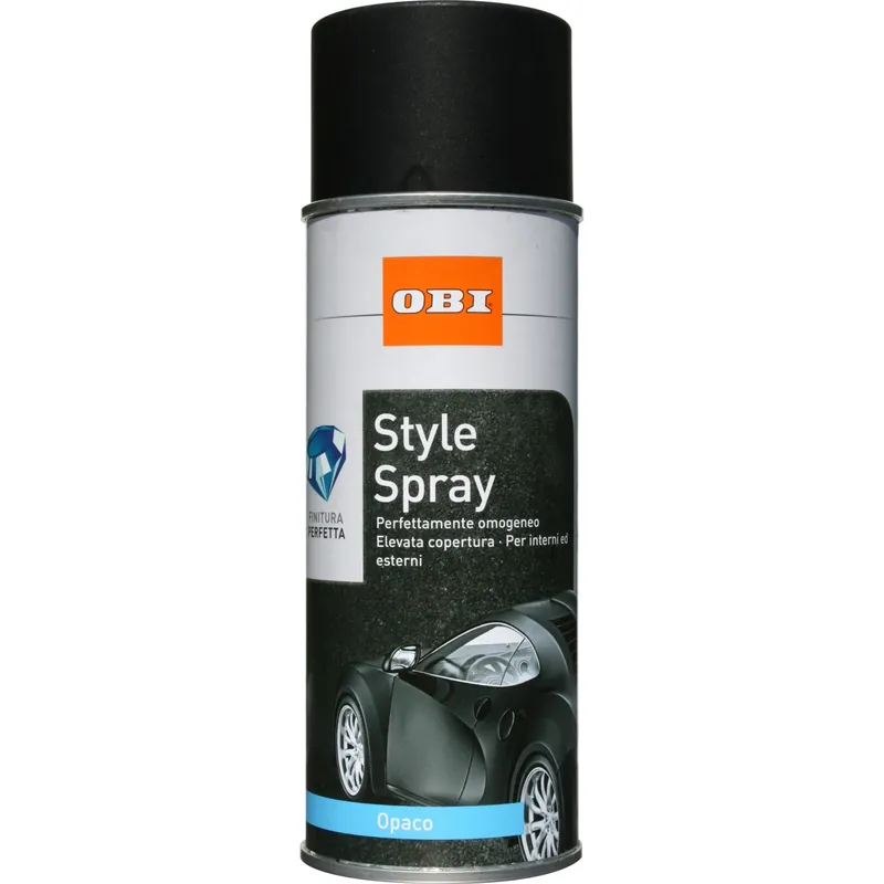 Voordeelprijs OBI vernice spray Style opaca nero 400 ml